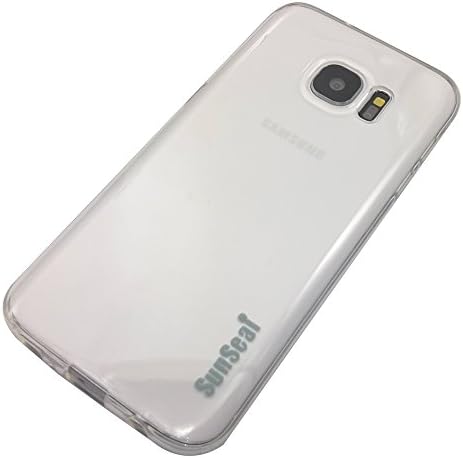 Galaxy S7 Edge Case, Sunseai Jelly Clear Transparent Soft TPU Gel Cover Skin Case [ Slim Fit] Compatible With Samsung Galaxy S7 Edge (Clear)