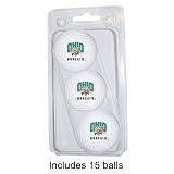 Ohio Bobcats NCAA 15 Golf Ball Clear Pack