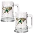 Dallas Stars 2pc 15oz Glass Tankard Set- Primary Logo NHL Hockey