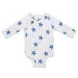 Aden+Anais エイデンアンドアネイ　LONG SLEEVE BODY SUIT 　ロングスリーブ ボディスーツ　（サイズ：9-12m、カラー：UL...