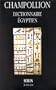 Dictionnaire �gyptien