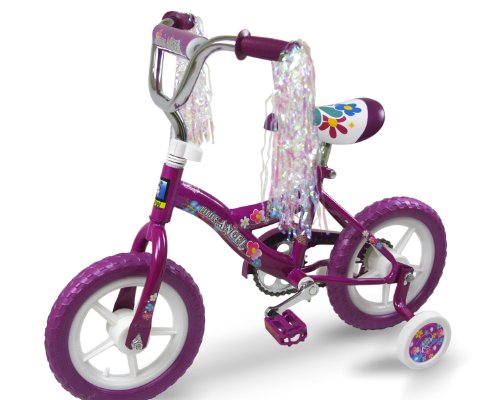 B2B Little Angel Flower 12-inch Girls Bike (Purple)