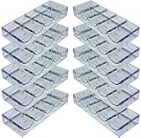 Set of 10 Acrylic Stackable 100-Chip Poker Chip Trays / Racks