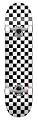 Speed Deamons White Check Combo Mini Complete Skateboard (7 Inches Wide)