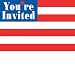 Stars and Stripes Invitations 8ct