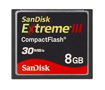 SanDisk SDCFX3-008G-E31 8GB Extreme III CompactFlash Card