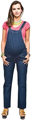Womens Soft Denim Maternity Bib Overalls Torelle Pregnancy Overalls Baby Bump