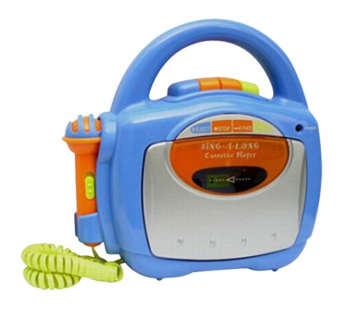 Idena 6803320 - Kassettenrecorder mit Mikrofon zum Mitsingen