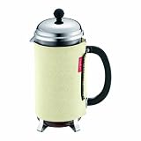 Bodum Nero Thermal Neoprene 8-Cup French Press Coffee Coat, Off White