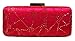 Chicastic Sparkle Hard Box Wedding Evening Clutch Purse With Rhinestone Closure