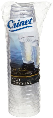 Chinet Cut Crystal Tumblers (14-Ounce), 108-Count Tumblers