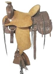 16" Wade Roper Roping Saddle By Blue River