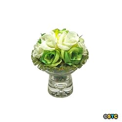 Apple Scented Potpourri in Decorative Glass Holder (STC50214) ~ Great Gift Idea!