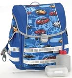 Eigenschaften / Schulranzen McNeill 3 tlg Dream Cars Blau mit Renn Auto