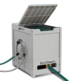 No Crank Crate 125' Water Powered Retractable Garden Hose Reel #RS12581