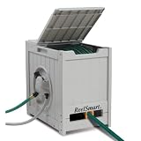 No Crank Crate 125' Water Powered Retractable Garden Hose Reel #RS12581