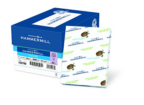 Hammermill Paper, Colors Orchid, 24lb, 8.5 x 11, Letter, 5000 Sheets / 10 Ream Case (103780C), Made In The USA