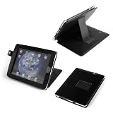DURAGADGET Executive multi angle Black leather case and stand with bonus screen protector for Apple Ipad 16 gig 32 gig 64 gig WIFI & 3g models ( 16GB 32 GB 64GB)