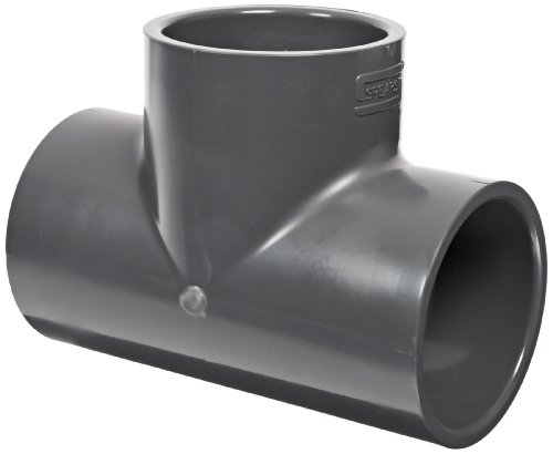 Spears 801 Series PVC Pipe Fitting, Tee, Schedule 80, 3" Socket