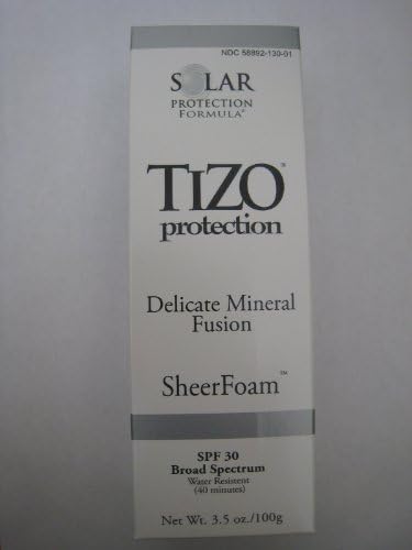 Solar Protection Formula TIZO Delicate Mineral Fusion SheerFoam SPF 30 Sunscreen