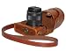 MegaGear (Ever Ready) Protective Leather Camera Case, Bag for Canon Eos M (Light Brown)