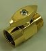 Shower Head Water Flow Volume Control Polished Brass