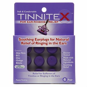 Tinnitex Soothing Earplugs for Natural Relief of Ringing in the Ears, 6 pr On Sale