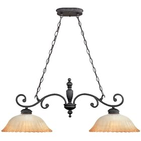World Imports Lighting 3822-89 Brondy 2-Light Island Fixture, Bronze