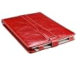 M-Edge Platform Leather Kindle Jacket (Fits 6" Display, 2nd Generation Kindle), Marbled Red