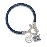 NHL Boston Bruins Hockey Fights Cancer Bracelet by LogoArt