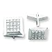 Jewelry : Sterling Silver CZ (Cubic Zirconia) Cuff Links
