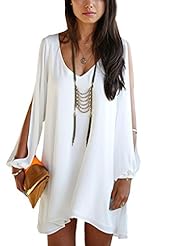 Sexy V-neck Chiffon/Cotton Long Sleeves Off the Shoulder Cocktail Short Lace Evening Dress/Party Dress/Mini Dress 