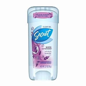 Secret Scent Expressions Clear Gel Ooh-La-La Lavender Scent Antiperspirant & Deodorant 2.7 Oz (Pack of 4)