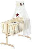 Christiane Wegner 2001 06-546 - Wiege ohne Geflecht Kathi white-wash, Dessin Purpur