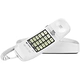 AT&T 210M Trimline Corded Phone, 1 Handset, White