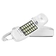 AT&T 210 Corded Phone, White, 1 Handset