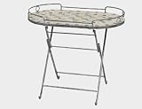 Siena Garden Fiore Servierti. 68x41x60 Gest.:Eisen/Mosaik-Optik