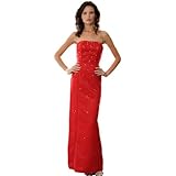 Red Prom Dress. Beaded Ball Gown for Evening, Party Dress by Sean Collection (176) Red S