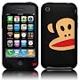 Online - iPhone 3G 3GS Black Protective Silicone skin case cover Paul Frank