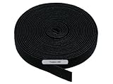 Fastening Tape 3/4 in One Wrap Hook & Loop Fastening Tape 5 yard/Roll - Black (.75 in)