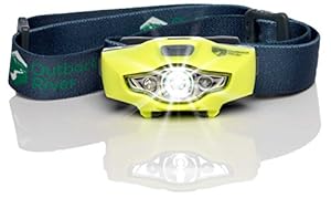 BrightSpark Headlamp; A Compact, Waterproof, Lightweight and Powerful Flashlight, CREE Light Source Delivers 100 Lumens Plus Red LED. Best for Hiking, Running, Camping, Fishing, Hunting, Kids, Reading. Comes With 100% Lifetime Guarantee.