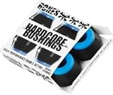 Bones Wheels Hardcore Black / Blue Skateboard Bushings - Includes 4 Pieces - Soft