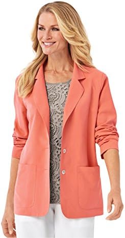 WinterSilks Women's Plus Size PerfectSilk Fuji Blazer
