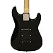 Sawtooth ST-ES-LH-BKC Left Handed ST Style Electric Guitar, Black with Chrome Pickguard