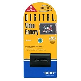 Digital Concepts Battery for Sony NPFM501200 MAH