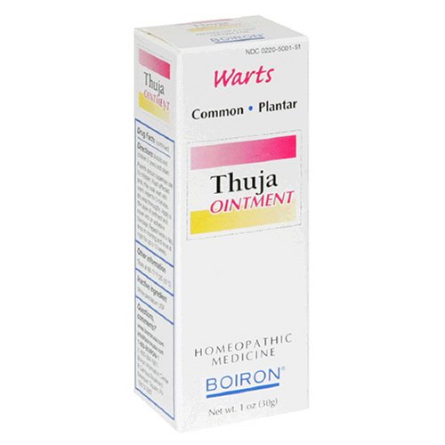 Boiron Homeopathic Medicine Thuja Ointment, 1-Ounce Tubes (Pack of 3)