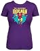 Search : The Invincible Iron Man Womens Junior Purple T-shirt