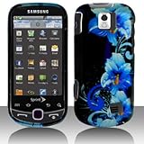 Premium - Samsung M910/Intercept Blue Flower Cover - Faceplate - Case - Sna ....