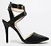 Breckelles Womens Pointy Toe Back Open High Heels