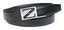 Ermenegildo Zegna Men's Leather Belt, Black/Brown